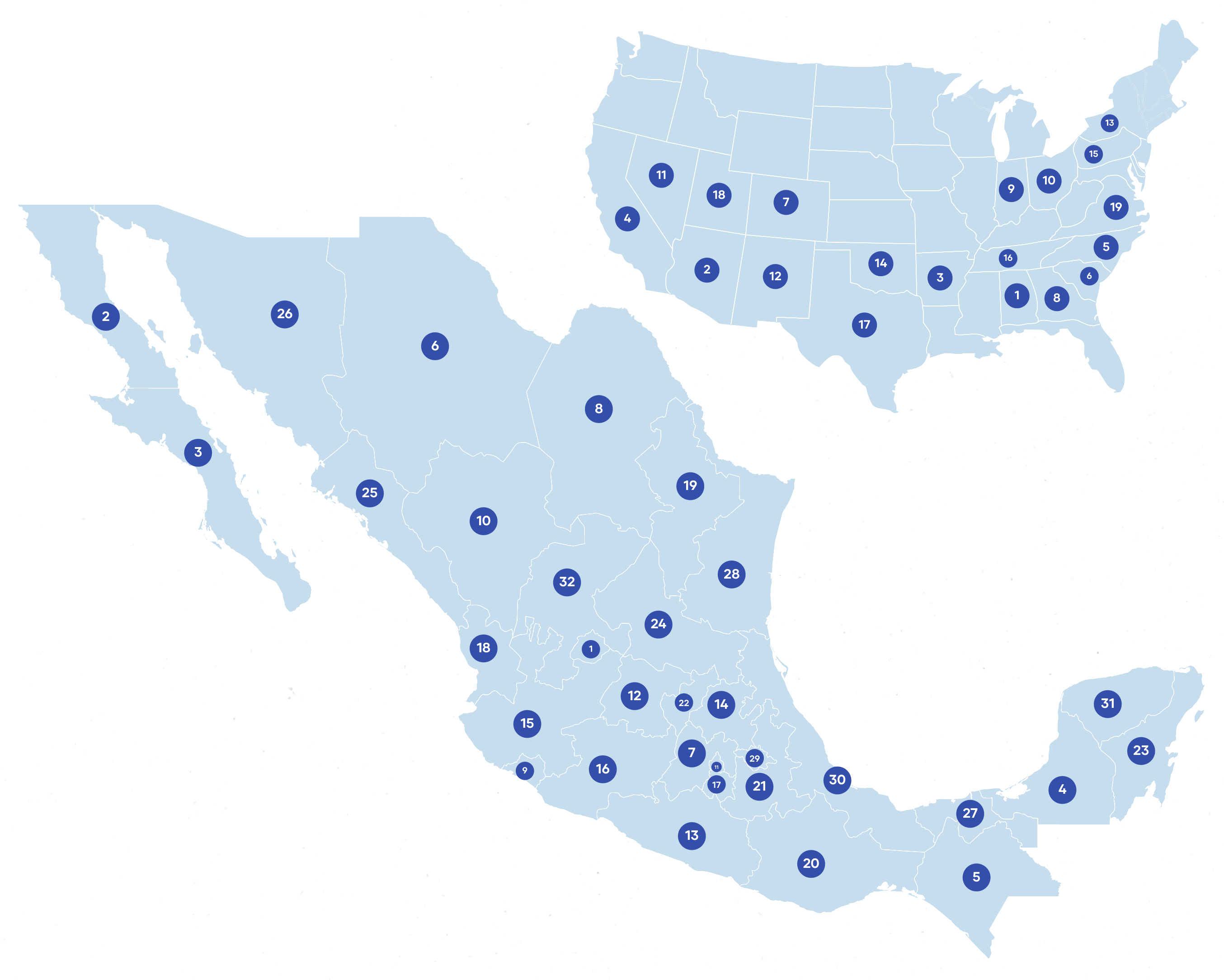 Presencia geográfica